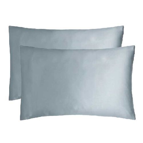 Bambury Satin Pillowcase Pair - Slate Blue
